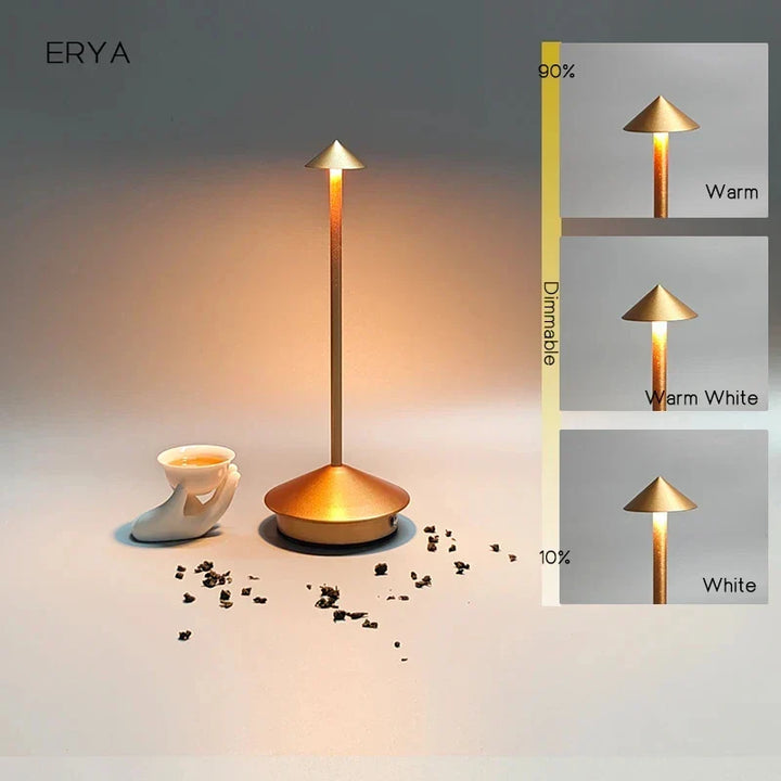 Återuppladdningsbar bordslampa Kreativ matsal Touch LED Pina pro bordslampa Hotell Bar Kaffe Skrivbordslampa Dekorativ skrivbordslampa