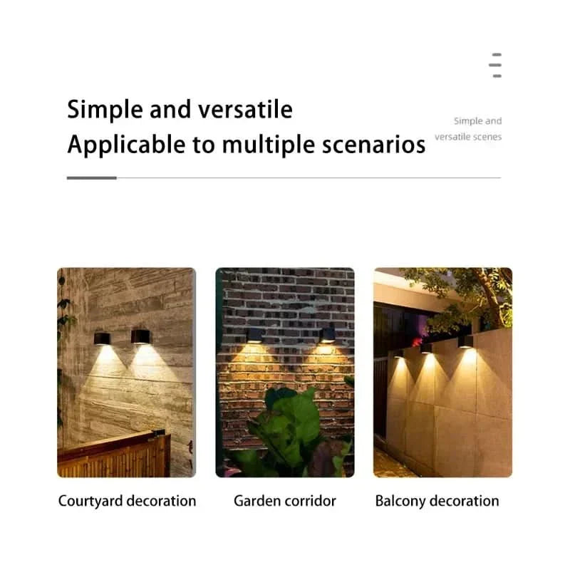 Solar LED Utomhusvägglampa | Karnz