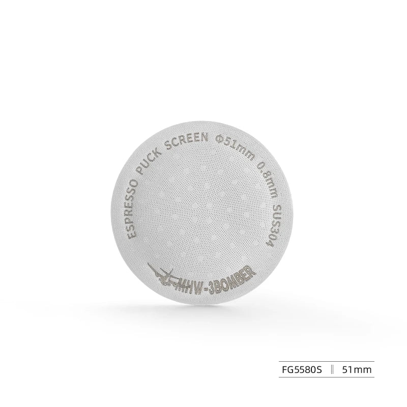 MHW-3BOMBER 51/53/58.5mm Espresso Puck Skärm Dubbel-Lager Metall Kaffe Återanvändbart Filter