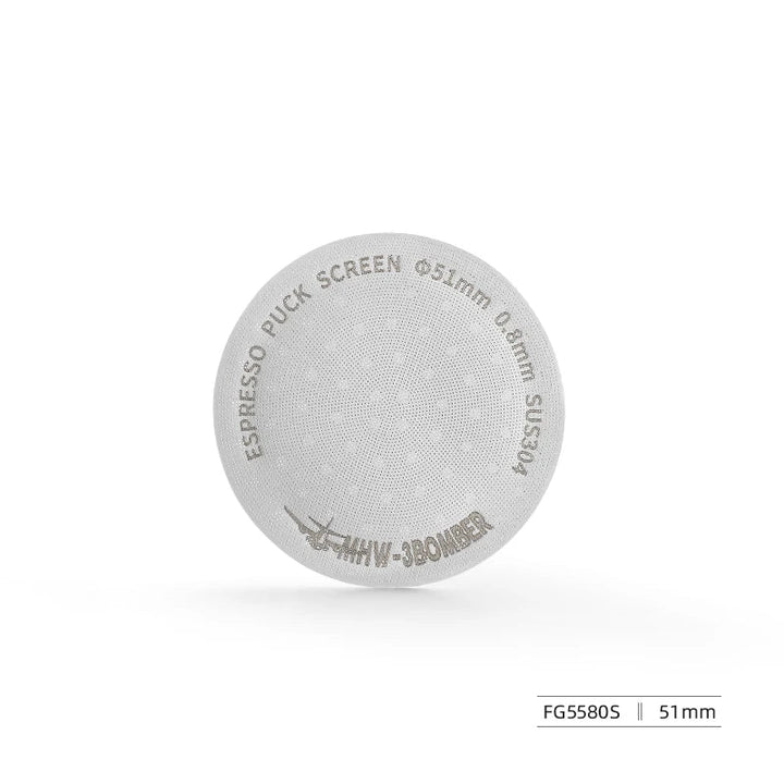 MHW-3BOMBER 51/53/58.5mm Espresso Puck Skärm Dubbel-Lager Metall Kaffe Återanvändbart Filter