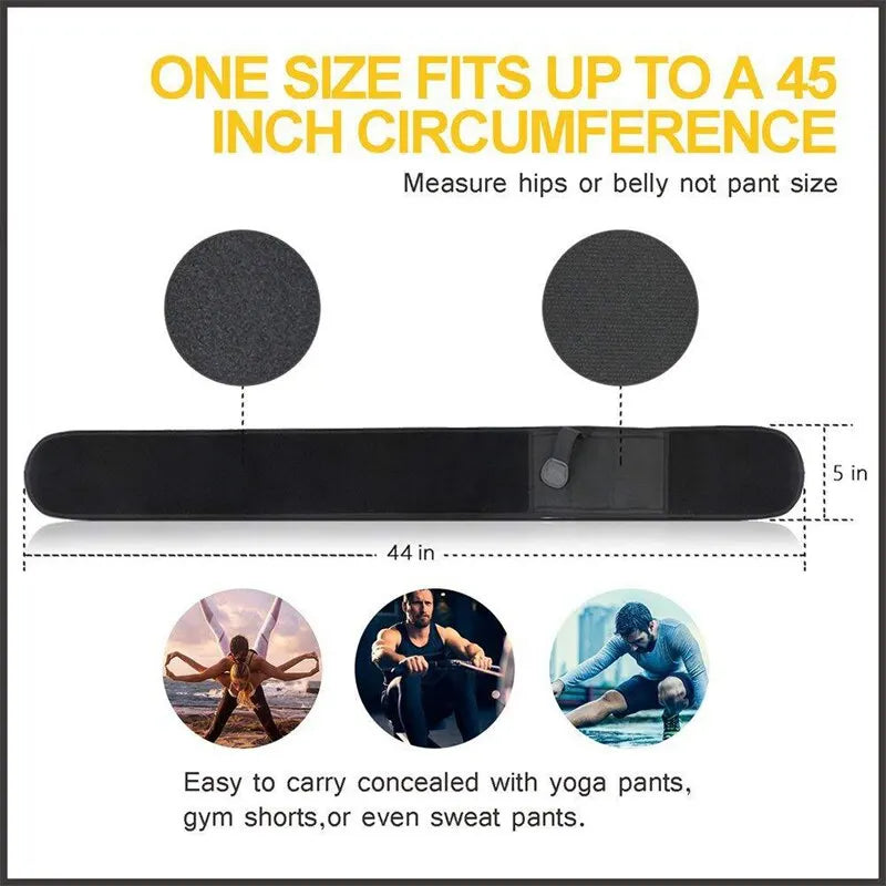 Taktiskt midjeväska-holster - Diskret bärrem för midjeväska - Bärbart dolt holster för utomhusjakt och självförsvar