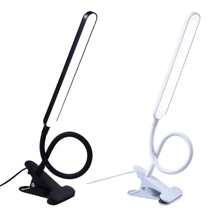 Karnz | LED-Klemmlampa LumaFlex | 3 ljusfärger &amp; 10 ljusstyrkenivåer | USB-drift | Flexibel svanhals | Ögonvänlig &amp; dimbar
