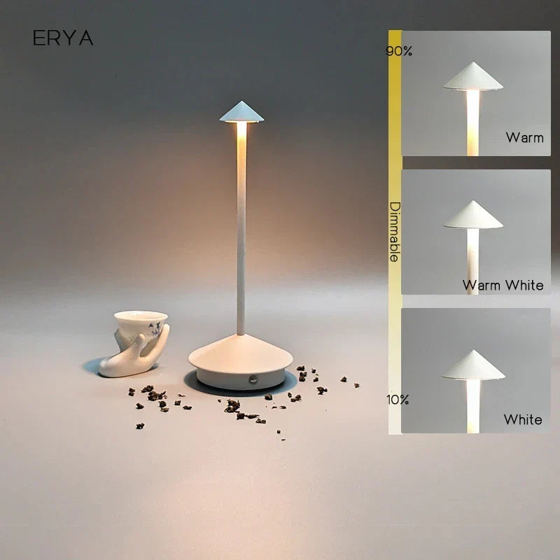 Återuppladdningsbar bordslampa Kreativ matsal Touch LED Pina pro bordslampa Hotell Bar Kaffe Skrivbordslampa Dekorativ skrivbordslampa