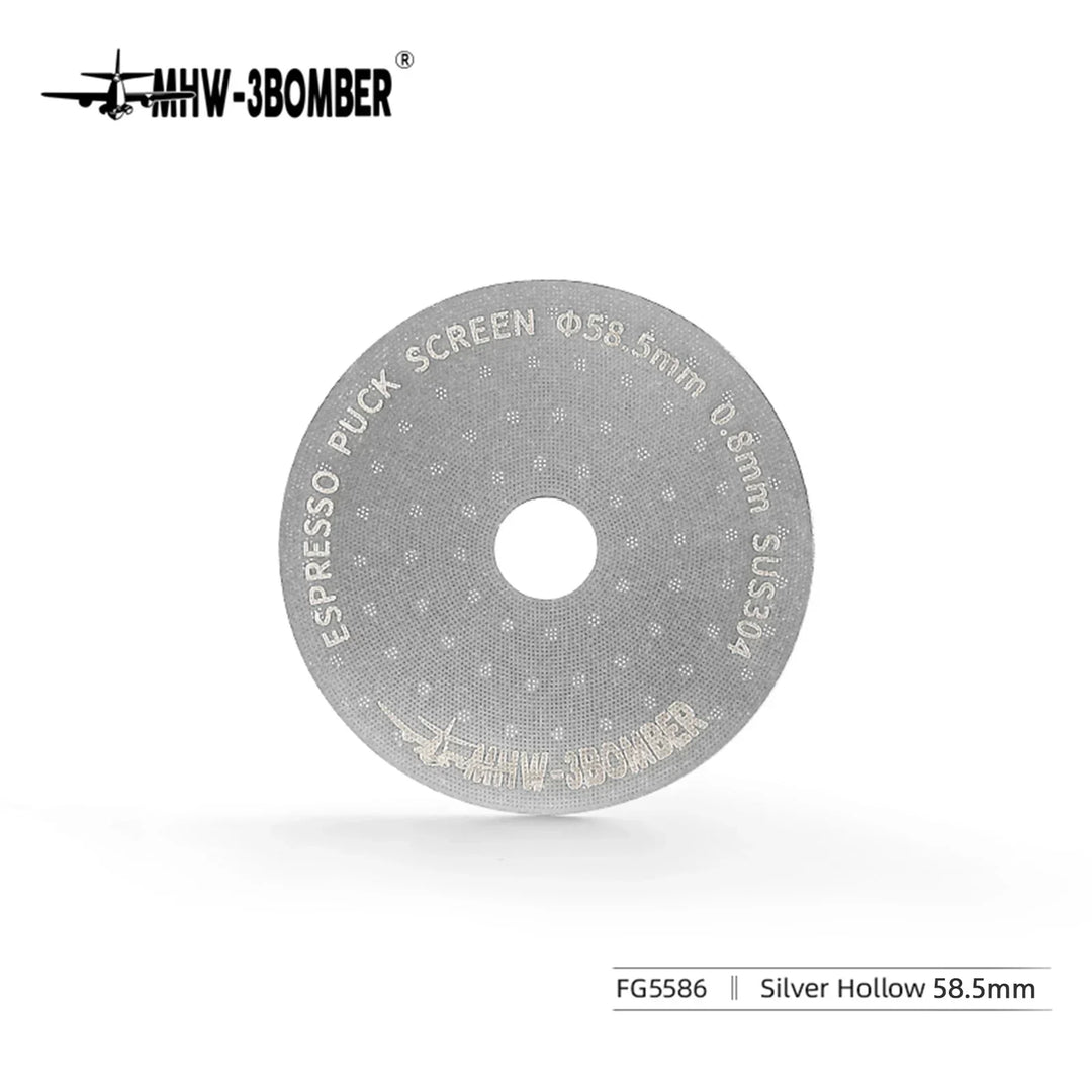 MHW-3BOMBER 51/53/58.5mm Espresso Puck Skärm Dubbel-Lager Metall Kaffe Återanvändbart Filter