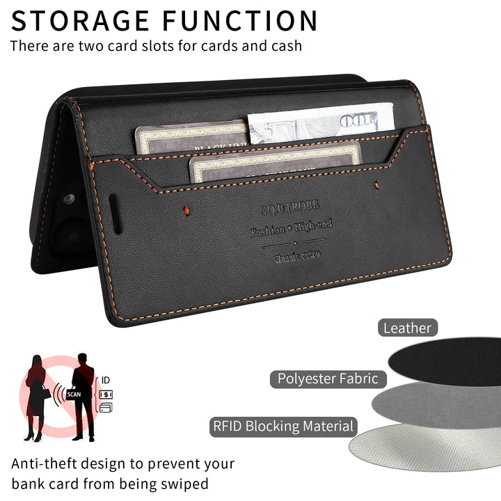 Sandsberg | RFID Flip Läder Samsung S25/S24/S23 Magnetisk Plånboksfodral