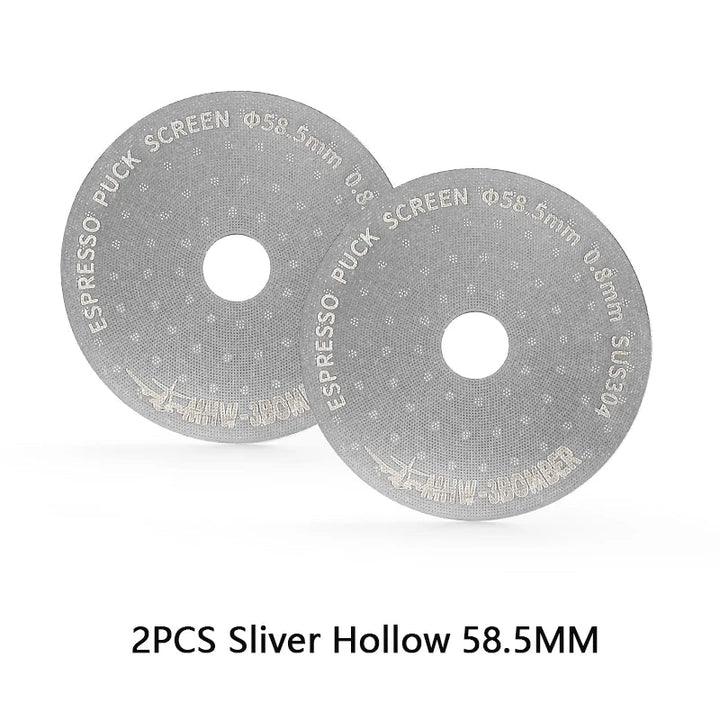 MHW-3BOMBER 51/53/58.5mm Espresso Puck Skärm Dubbel-Lager Metall Kaffe Återanvändbart Filter