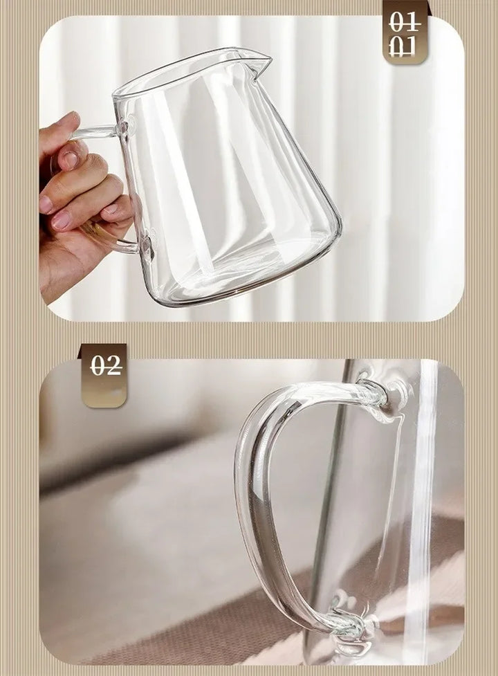 450ml-950ml Värmebeständig Glas Teekanna – Rostfritt Stål Te-sil, Blomkanna för Kung Fu Teetillbehör, Puer- och Oolong-te