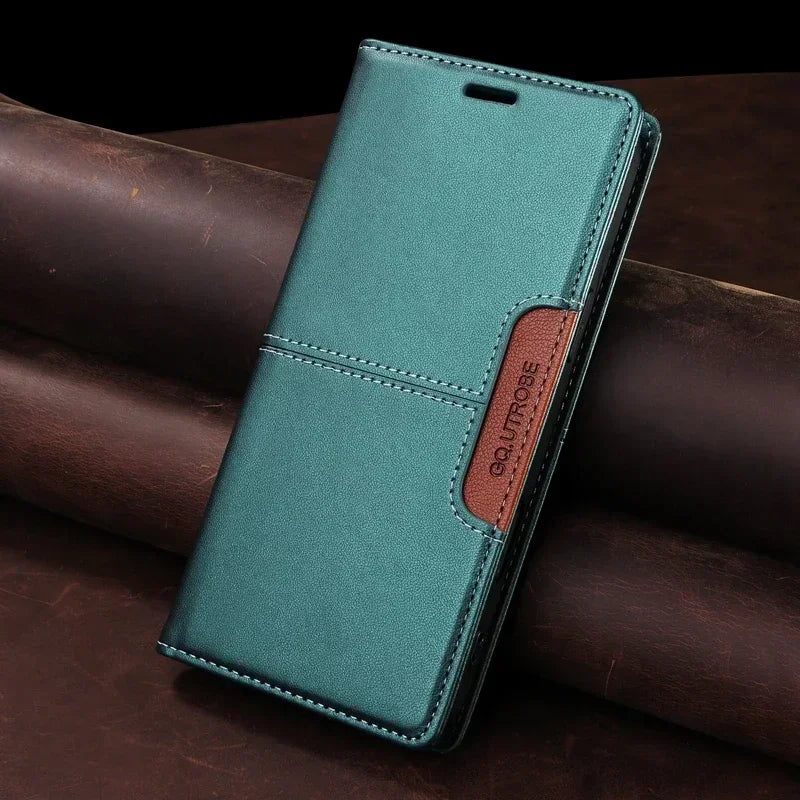 Sandsberg | RFID Läder iPhone 16/15 Magnetisk Fodral Plånbok Case