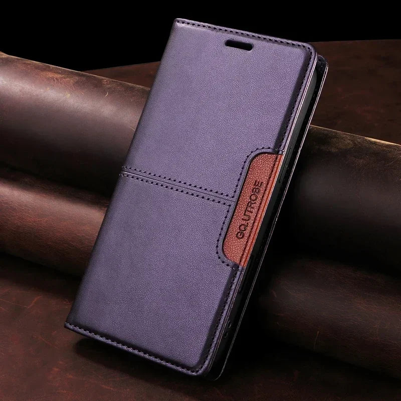 Sandsberg | RFID Läder iPhone 16/15 Magnetisk Fodral Plånbok Case