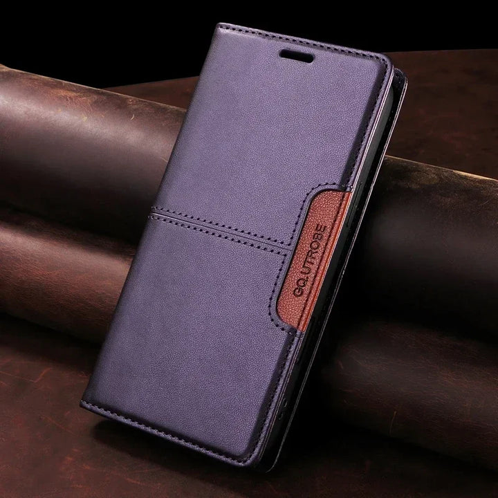 Sandsberg | RFID Läder iPhone 16/15 Magnetisk Fodral Plånbok Case