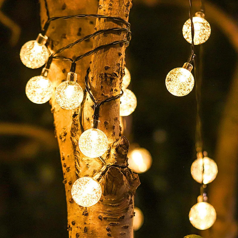 Sandsberg | Sol-LED-ljusslinga | Vattentät utomhusbelysning | 100 LEDs