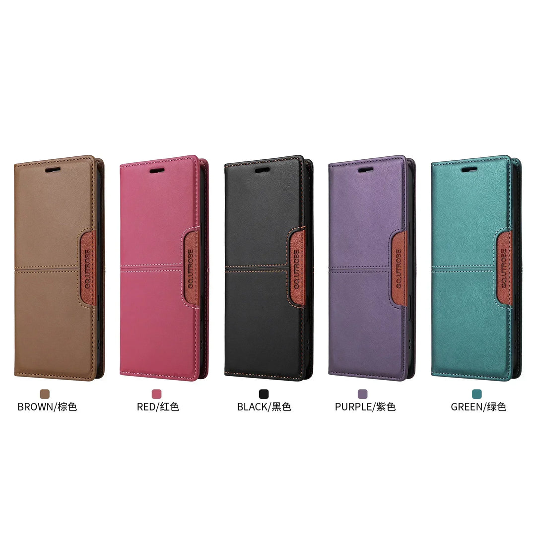 Sandsberg | RFID Läder iPhone 16/15 Magnetisk Fodral Plånbok Case