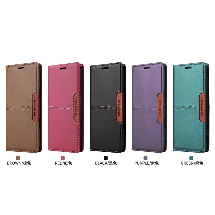 Sandsberg | RFID Läder iPhone 16/15 Magnetisk Fodral Plånbok Case