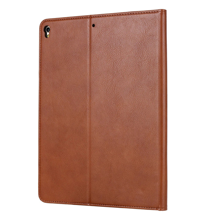 Leder Flip Case för iPad 9,7 (2017-2018), 10,2 (7. / 8. Gen), Air 2/3/4, Pro 9,7/10,5/11 - Vattentålig, Stötsäker, Affärs Tablet Fodral