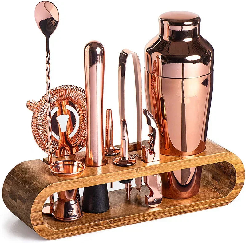 Sandsberg | MixArt Metalliskt Bar-Set | Elegant Cocktail- och Bartender-Set | Perfekta drycker görs enkelt