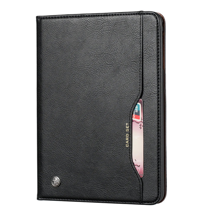 Leder Flip Case för iPad 9,7 (2017-2018), 10,2 (7. / 8. Gen), Air 2/3/4, Pro 9,7/10,5/11 - Vattentålig, Stötsäker, Affärs Tablet Fodral