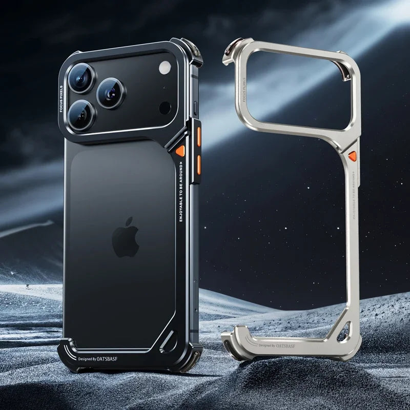 Metallramlös Bumper för iPhone 17