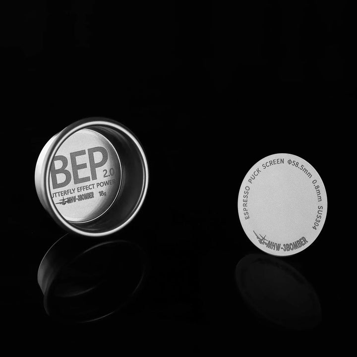 MHW-3BOMBER 51/53/58.5mm Espresso Puck Skärm Dubbel-Lager Metall Kaffe Återanvändbart Filter