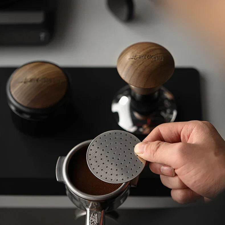 MHW-3BOMBER 51/53/58.5mm Espresso Puck Skärm Dubbel-Lager Metall Kaffe Återanvändbart Filter