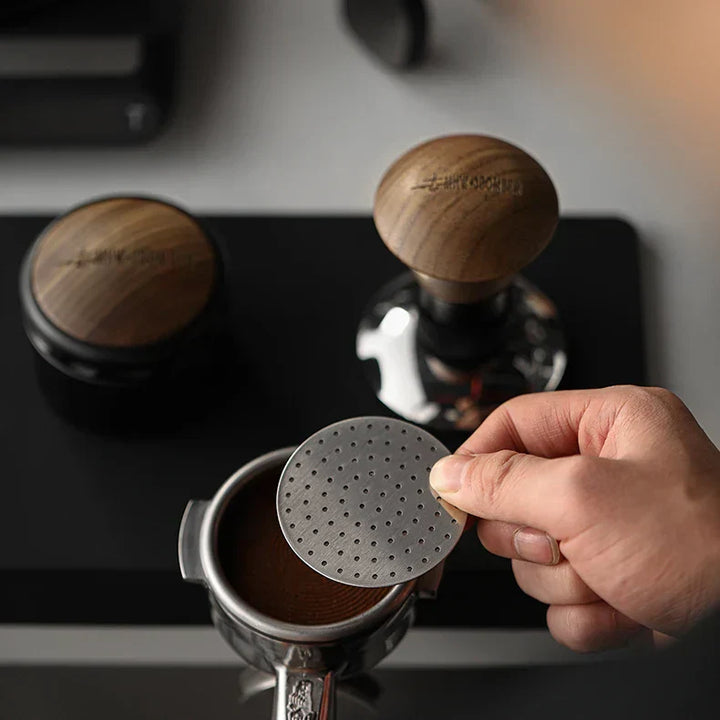 MHW-3BOMBER 51/53/58.5mm Espresso Puck Skärm Dubbel-Lager Metall Kaffe Återanvändbart Filter