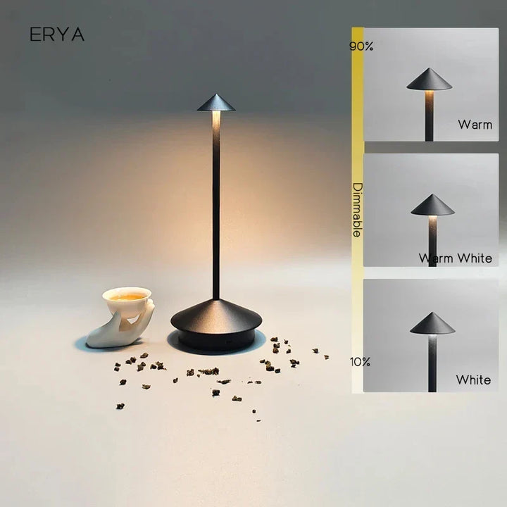 Återuppladdningsbar bordslampa Kreativ matsal Touch LED Pina pro bordslampa Hotell Bar Kaffe Skrivbordslampa Dekorativ skrivbordslampa