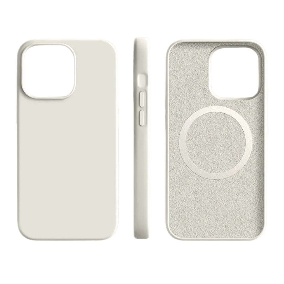 SILVRAMAG – Premium Silikon MagSafe-fodral för iPhone med Soft-Touch-skydd