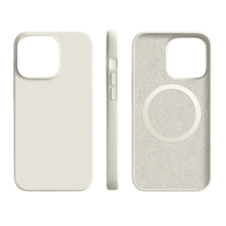 SILVRAMAG – Premium Silikon MagSafe-fodral för iPhone med Soft-Touch-skydd