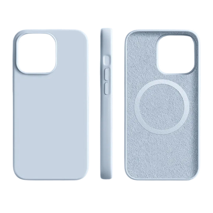 SILVRAMAG – Premium Silikon MagSafe-fodral för iPhone med Soft-Touch-skydd