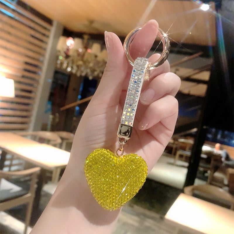 Strass Hjärta Nyckelring