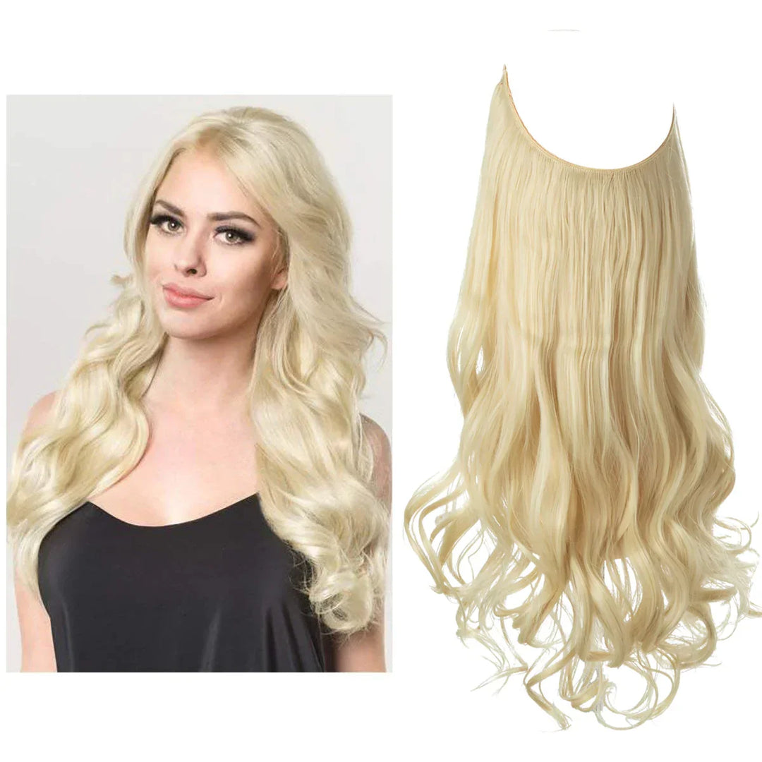 SecretHair | Äkta Hår Extensions | Naturligt Vågmängd | Blond