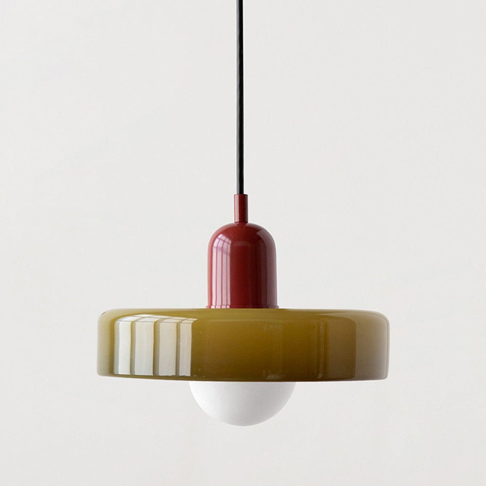 Färgglad Glas Pendellampa - BauLume | Karnz
