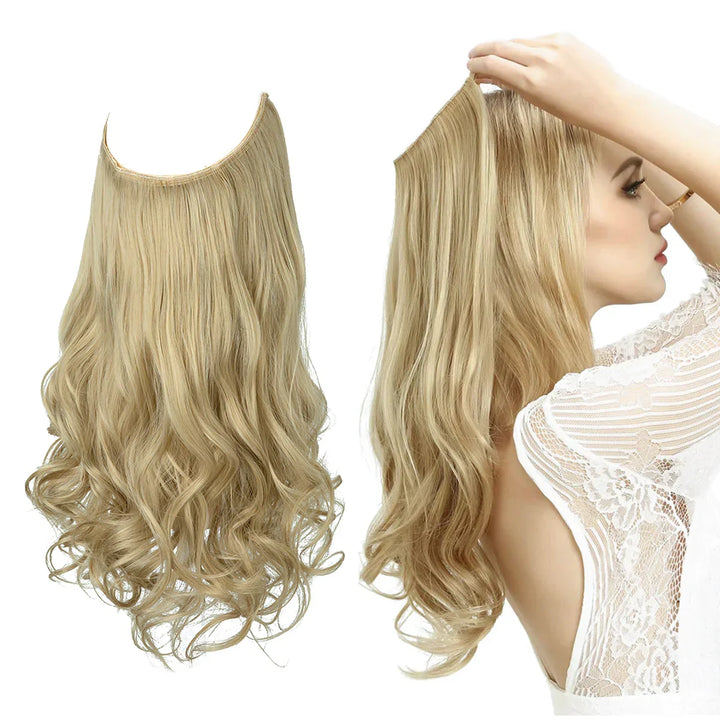 SecretHair | Äkta Hår Extensions | Naturligt Vågmängd | Blond