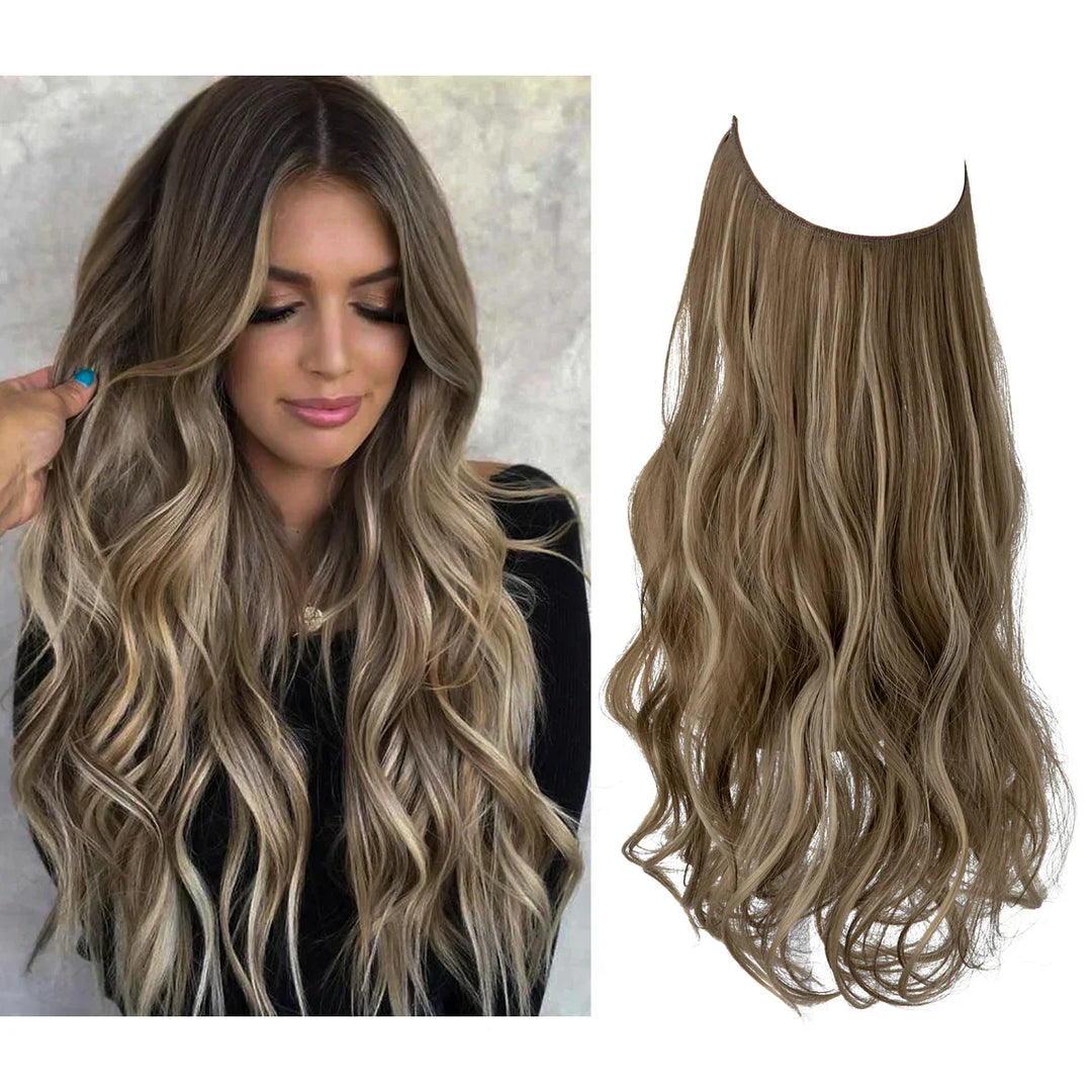 SecretHair | Äkta Hår Extensions | Naturligt Vågmängd | Blond