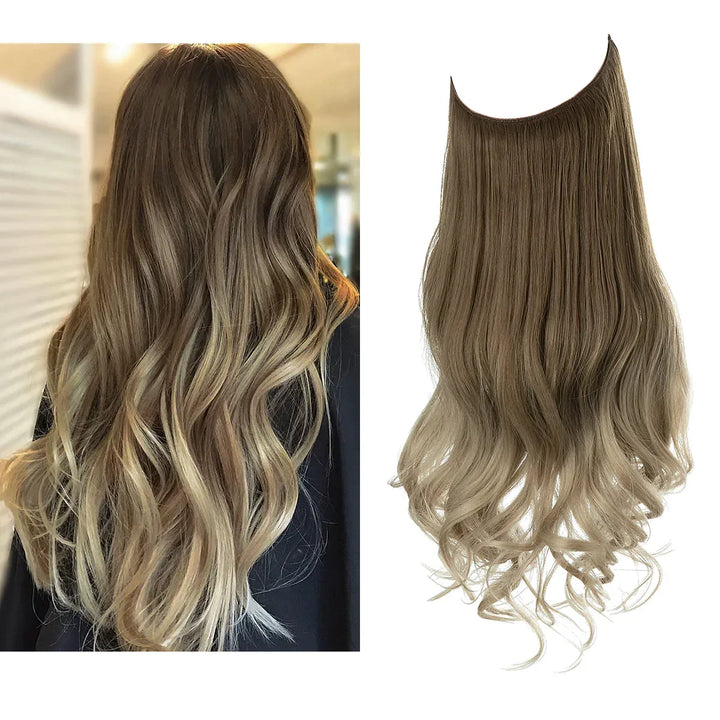 SecretHair | Äkta Hår Extensions | Naturligt Vågmängd | Blond