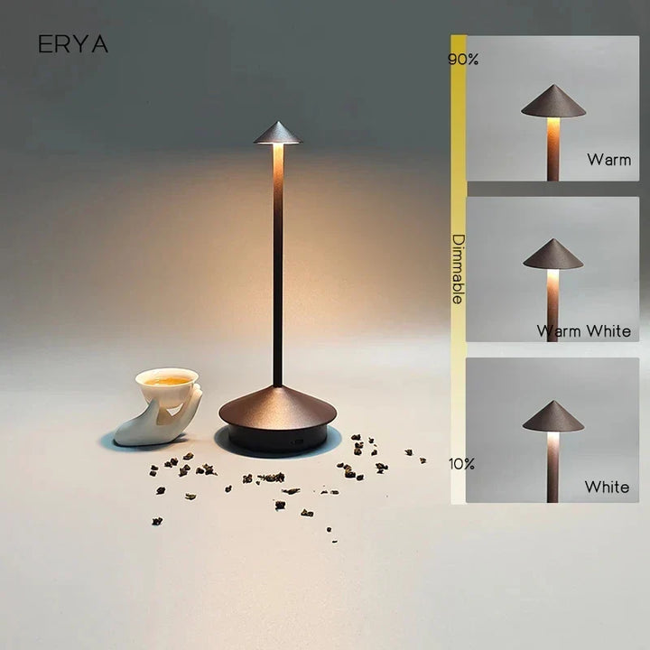 Återuppladdningsbar bordslampa Kreativ matsal Touch LED Pina pro bordslampa Hotell Bar Kaffe Skrivbordslampa Dekorativ skrivbordslampa