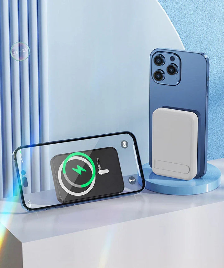 Magnetisk trådlös Powerbank med stativ
