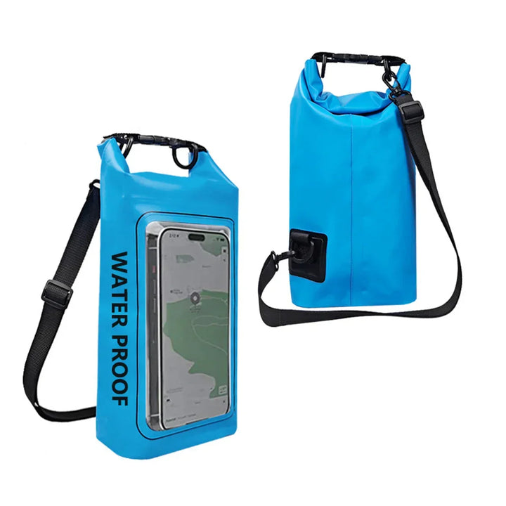Karnz | AquaVault Vattentät Dry Bag 2L | Med Touchscreen-fönster | Utomhusväska för kajakpaddling, vandring &amp; vattensport