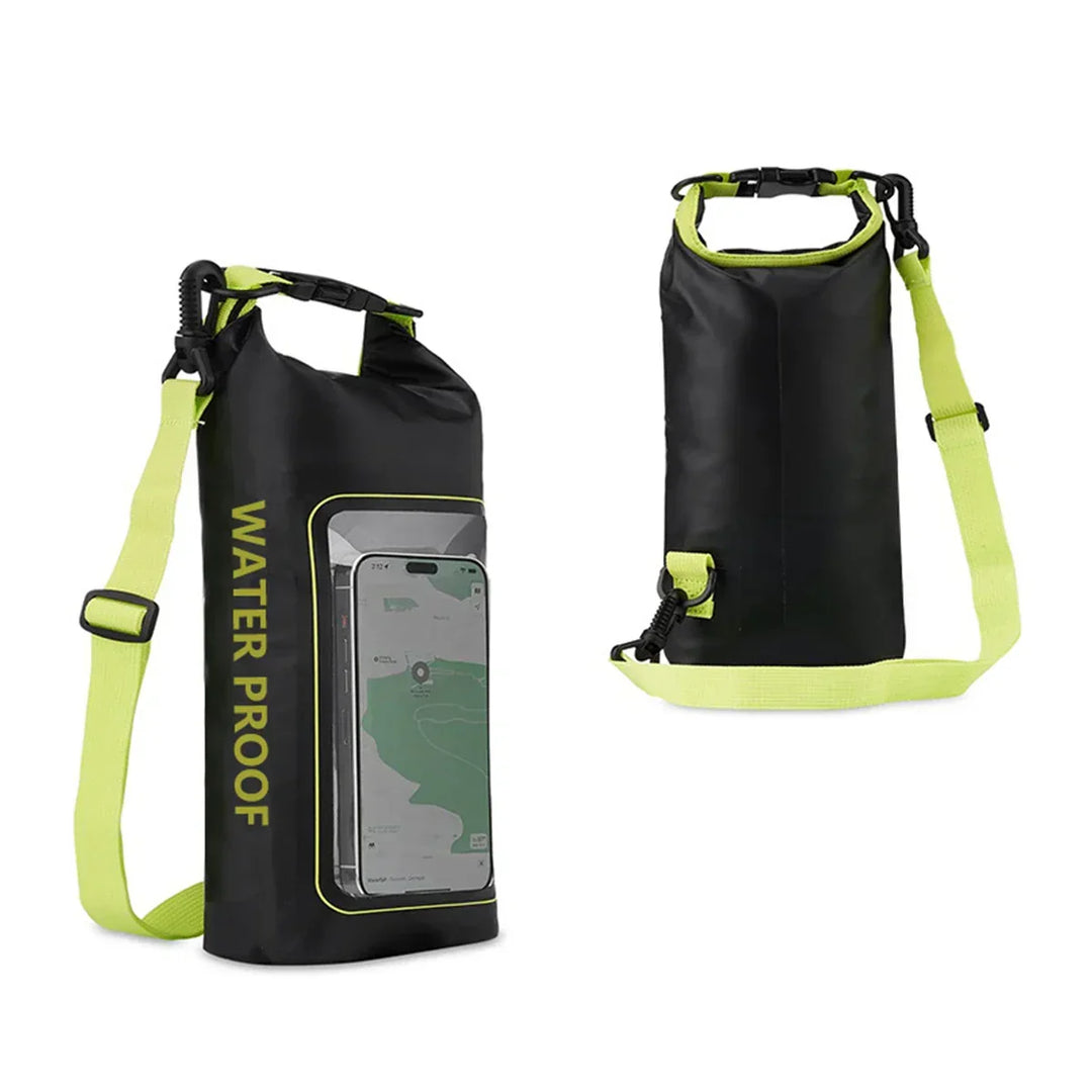 Karnz | AquaVault Vattentät Dry Bag 2L | Med Touchscreen-fönster | Utomhusväska för kajakpaddling, vandring &amp; vattensport