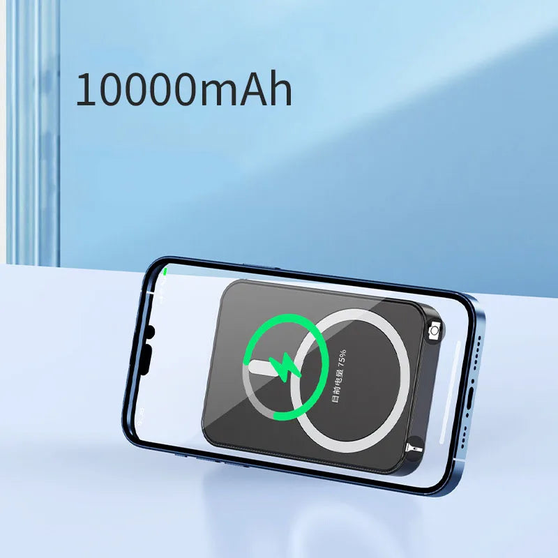 Magnetisk trådlös Powerbank med stativ