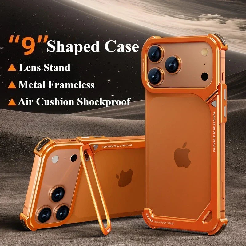 Metallramlös Bumper för iPhone 17