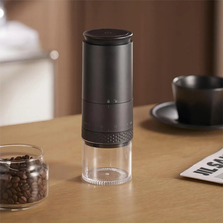 Karnz | 1500mAh Elektrisk Kaffekvarn Extern justerbar Type-C-laddning Kaffekvarn Bönmalare Kaffebryggare