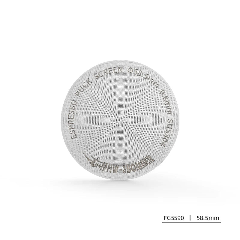MHW-3BOMBER 51/53/58.5mm Espresso Puck Skärm Dubbel-Lager Metall Kaffe Återanvändbart Filter