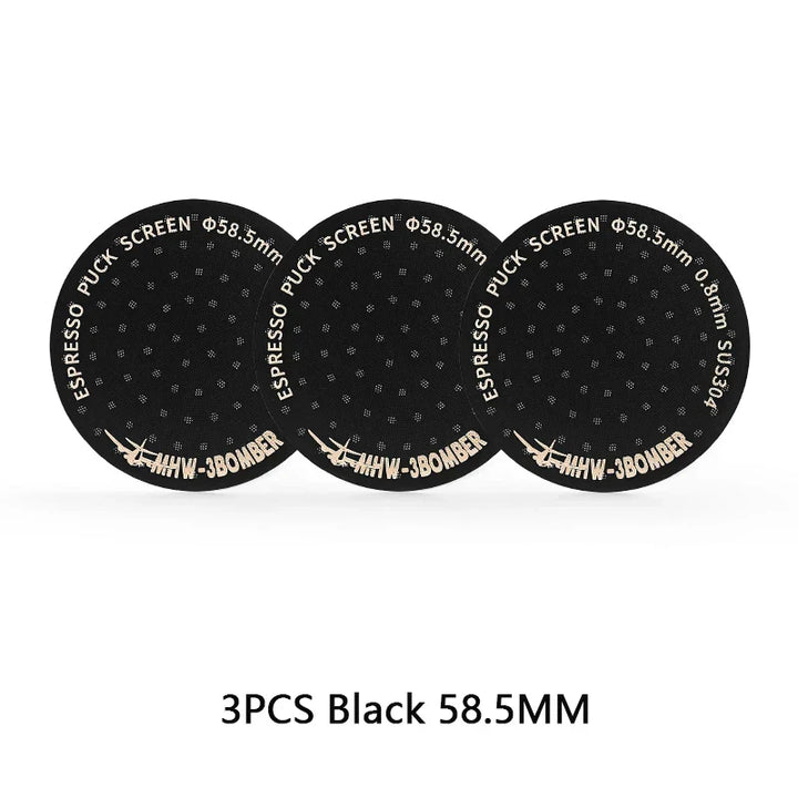 MHW-3BOMBER 51/53/58.5mm Espresso Puck Skärm Dubbel-Lager Metall Kaffe Återanvändbart Filter