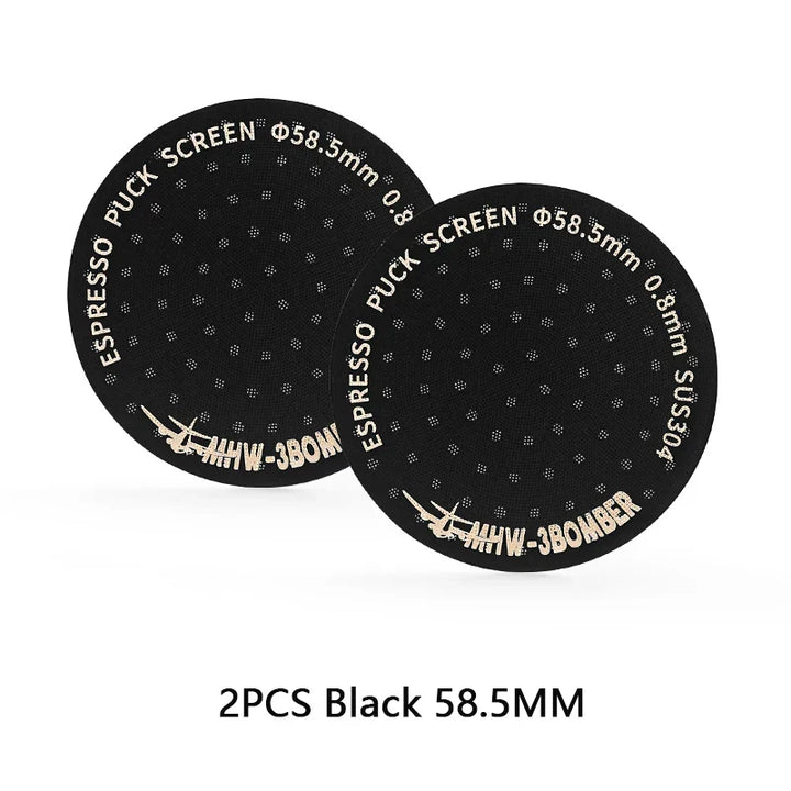 MHW-3BOMBER 51/53/58.5mm Espresso Puck Skärm Dubbel-Lager Metall Kaffe Återanvändbart Filter