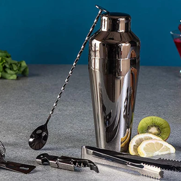 Sandsberg | MixArt Metalliskt Bar-Set | Elegant Cocktail- och Bartender-Set | Perfekta drycker görs enkelt