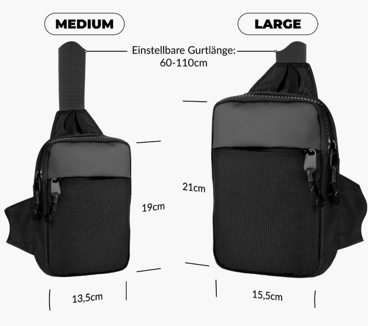 UrbanGuard Sling Bag | Kompakt, Säker, Vattentät | Karnz