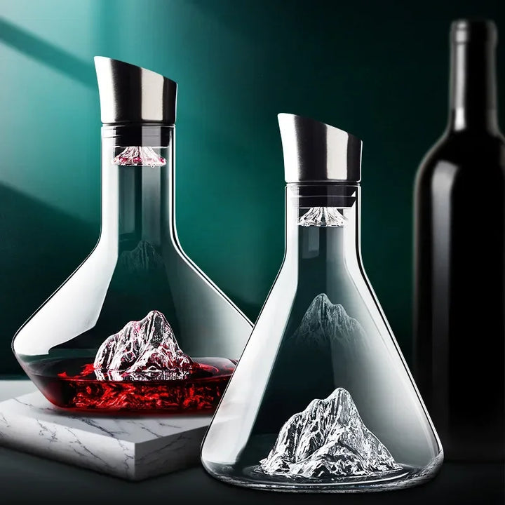 1500ml Iceberg Dekanter Kreativ blyfri kristallmaterial Lyx högkvalitativ hushålls rödvinsdekanter vinkanna