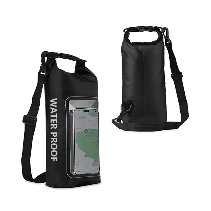Karnz | AquaVault Vattentät Dry Bag 2L | Med Touchscreen-fönster | Utomhusväska för kajakpaddling, vandring &amp; vattensport