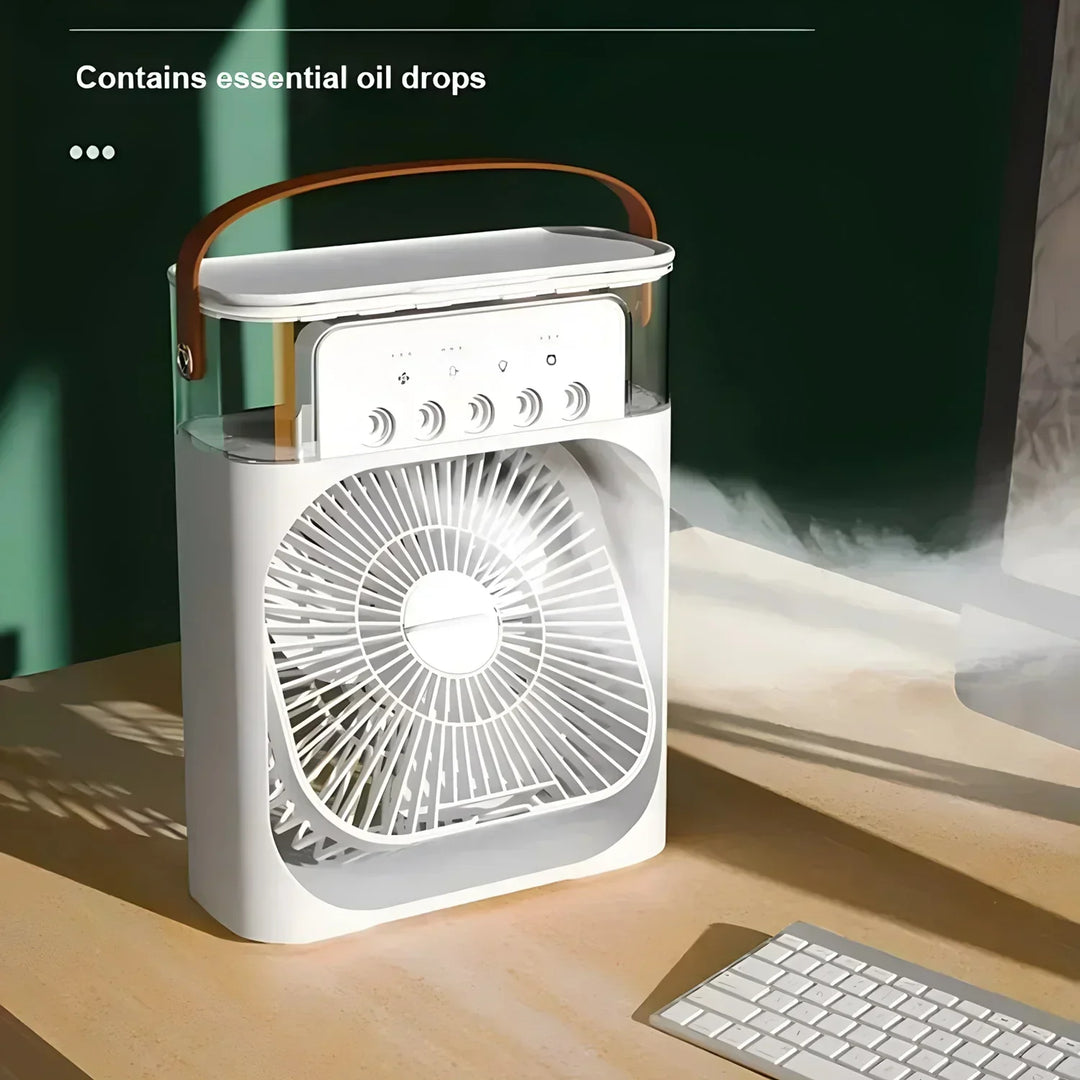 Portae 3-i-1 Luftkylare med fläkt, luftkonditionering och luftrenare – energieffektiv, 7-färgad LED-belysning