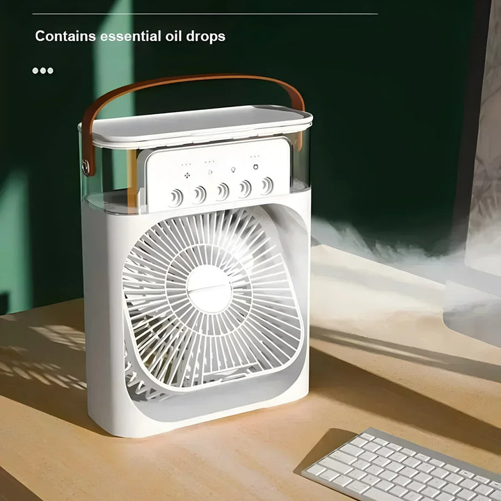 Portae 3-i-1 Luftkylare med fläkt, luftkonditionering och luftrenare – energieffektiv, 7-färgad LED-belysning